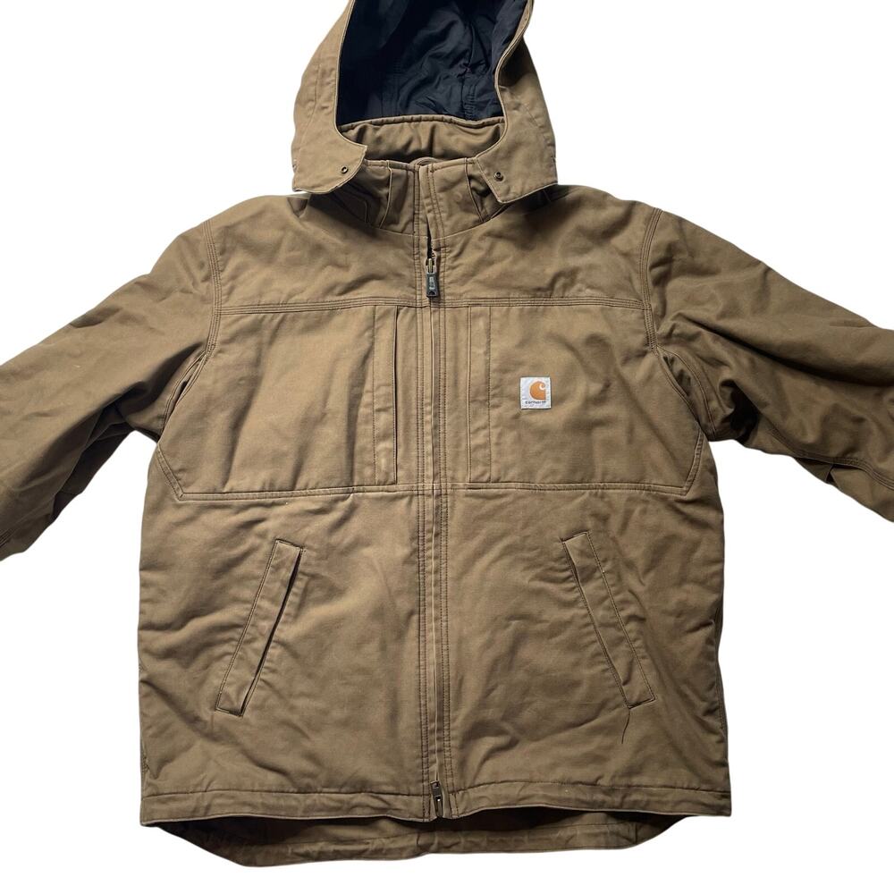 Carhartt Brown Hooded Jacket - Picture 2 of 9